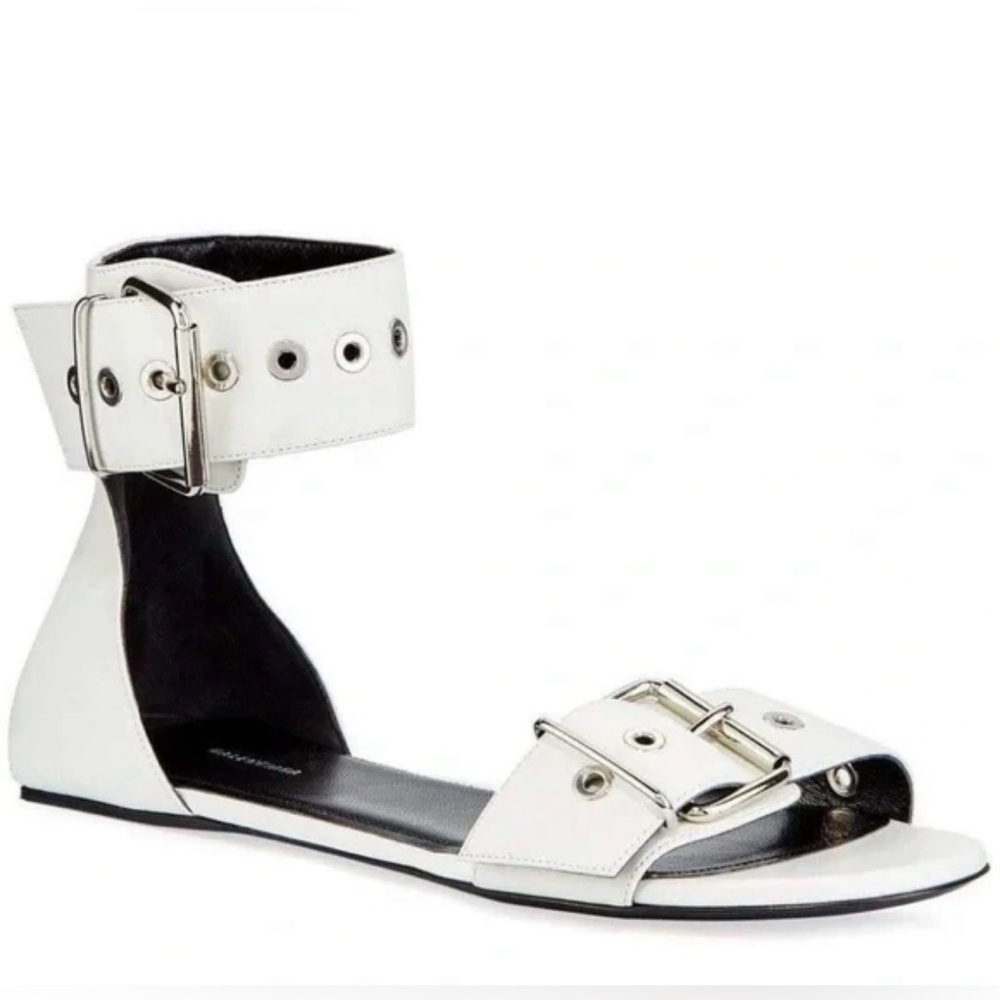 EUC Balenciaga Belt Flat Ankle Strap Sandal. Size 39 - Picture 1 of 12
